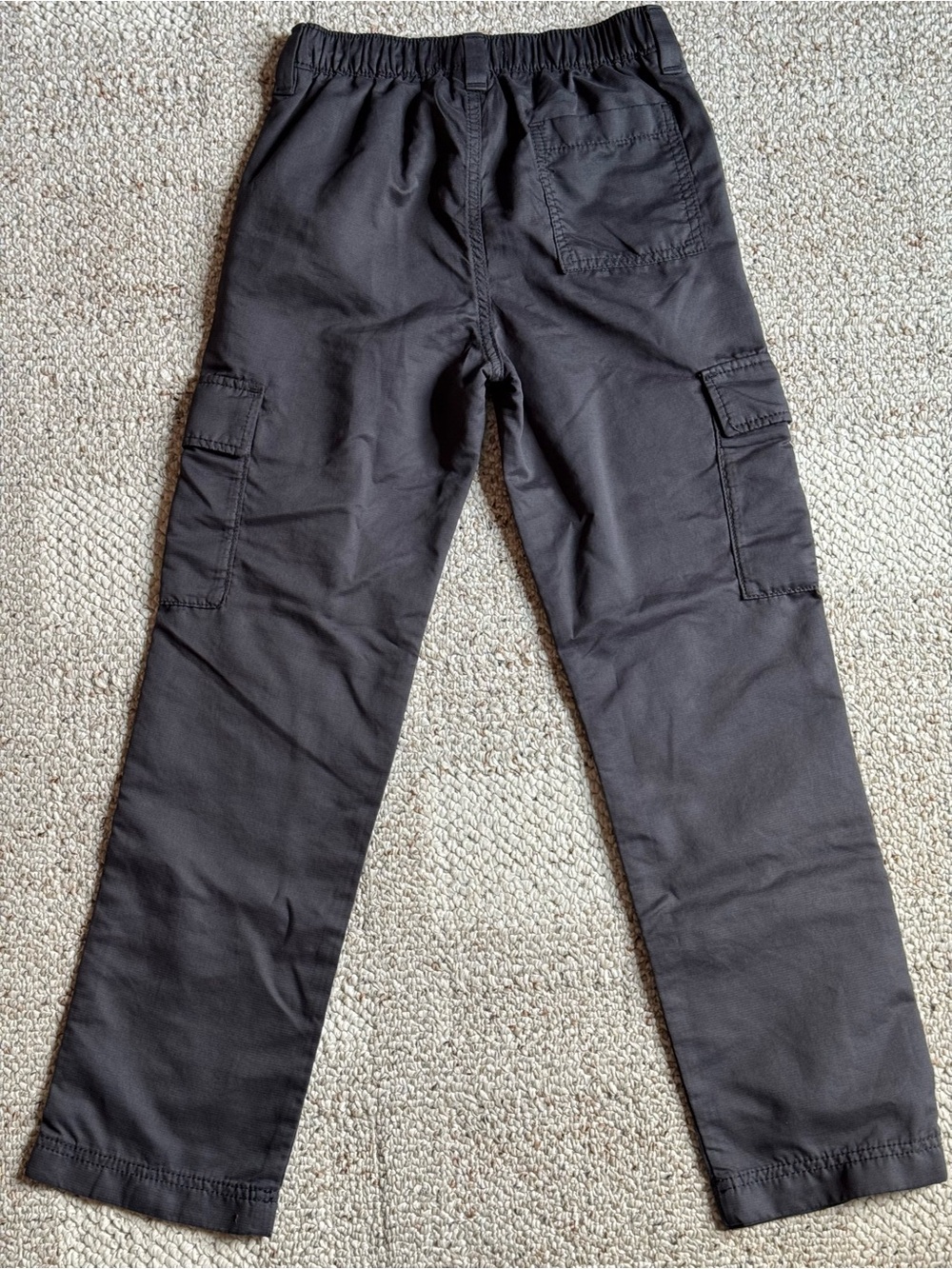 Abercrombie Kids Loose Cargo Pants Size 9/10 Regular Black Super Soft - Picture 2 of 4